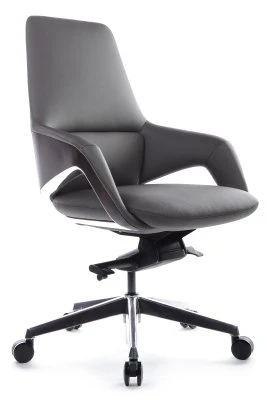 Кресло для персонала Riva Design Аура-М / Aura-M FK005-B серая кожа