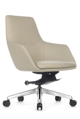 Кресло для персонала Riva Design Soul M B1908 светло-серая кожа